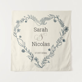 Wedding shower wall poster personalized wandkleed