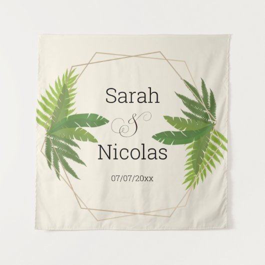 Wedding shower wall poster personalized wandkleed (Voorkant)