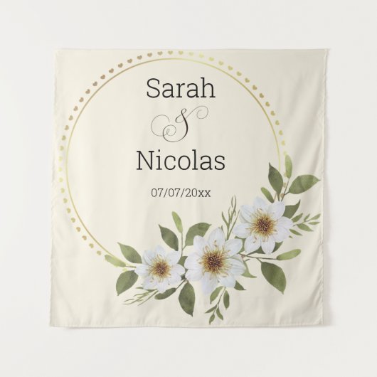 Wedding shower wall poster personalized wandkleed (Voorkant)