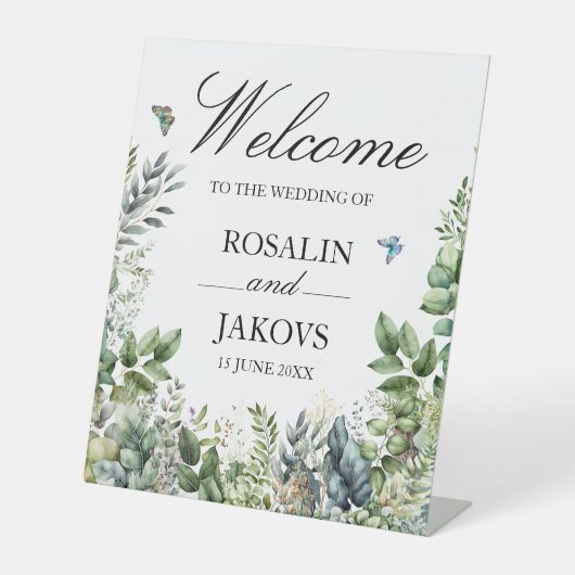 Wedding Sign Reclamebord Met Voetstuk (Voorkant)