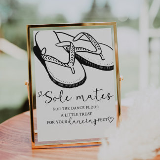 Wedding Sign, Sandals, Sole Mates, Sunglasses