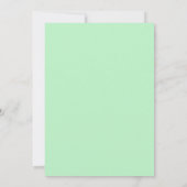 Wedding Simple Modern Pale Green Kaart (Achterkant)