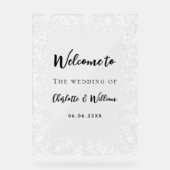 Wedding snowflakes winter welcome clear sign (Recto)