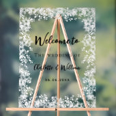 Wedding snowflakes winter welcome clear sign (Neutre)