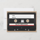 Wedding Song Request  Cassette Kraft RSVP (Voorkant)