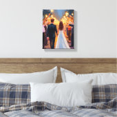 Wedding Sparklers | Marriage Celebration Painted Canvas Afdruk (Insitu (Slaapkamer))