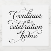 Wedding Sparkling Wijnetiket (Enkel label)