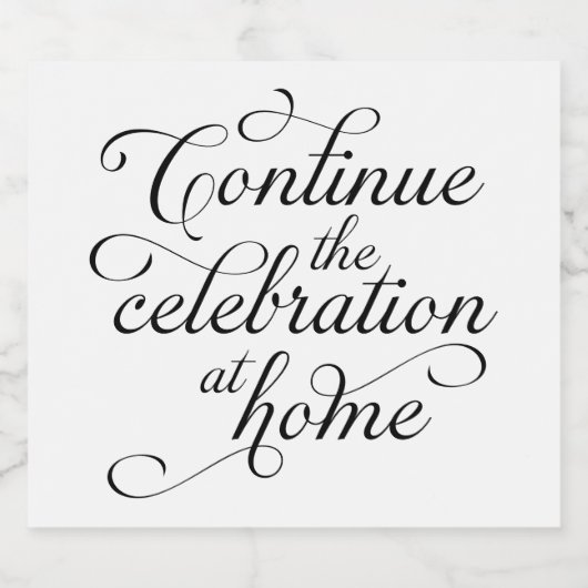 Wedding Sparkling Wijnetiket (Enkel label)