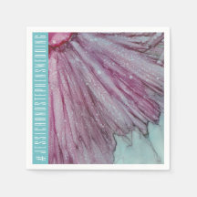 Wedding Standard Napkin Turquoise en Lavenders
