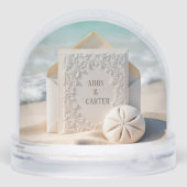 Wedding Stationery With Beach Sand Dollar (Arrière)