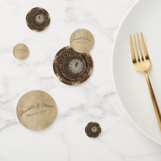 Wedding Steampunk  Clock Industrial Confetti (Groep)