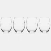 Wedding Stemless Wine Glasses Bruid Groom Wijnglas Zonder Voet (Links)