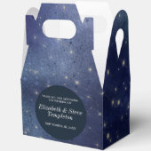 Wedding Sterrennacht Celestial Dank u Navy Bedankdoosjes (Open)