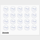 Wedding sticker bedankt. (Vel)
