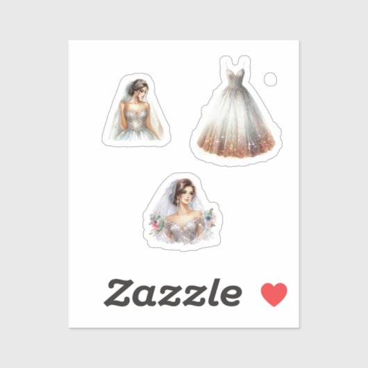 wedding stickers (Feuille)