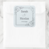 Wedding stickers personalized beachy (Sac)