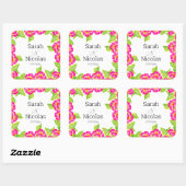 Wedding stickers personalized floral (Feuille)