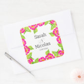 Wedding stickers personalized floral (Enveloppe)