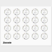 Wedding stickers personalized minimalist (Feuille)
