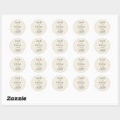 Wedding stickers personalized minimalist (Vel)