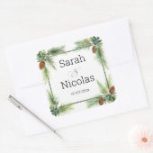 Wedding stickers personalized rustic (Enveloppe)
