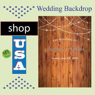 Wedding String Lights Old Barn Wood Rustin Land Hangend Wandkleed