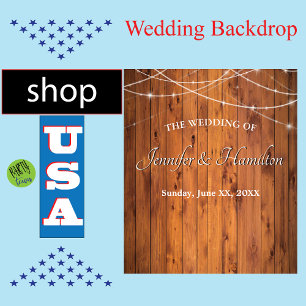 Wedding String Lights Old Barn Wood Rustin Land Wandkleed