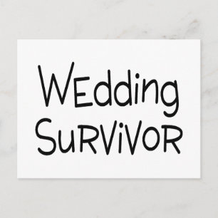 Wedding Survivor Briefkaart