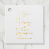 Wedding Swan Back Bedankjes Labels (Voorkant)