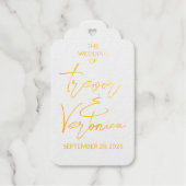 Wedding Swan Back Cadeaulabels (Voorkant)
