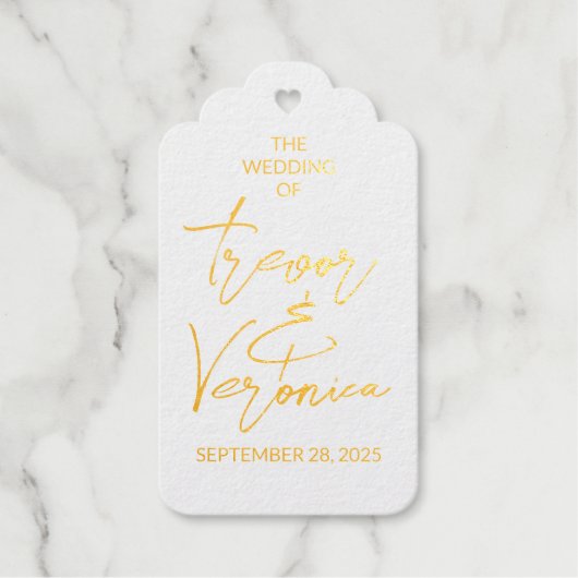 Wedding Swan Back Cadeaulabels (Voorkant)