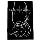 Wedding Swan Gefeliciteerd Medium Cadeauzakje (Voorkant)