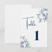 Wedding Table Kaart-Linen Bedankkaart (Voorkant / Achterkant)