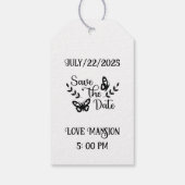 Wedding Tag  announcement  Cadeaulabel (Achterkant)
