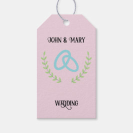 Wedding Tag announcement Cadeaulabel
