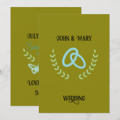 Wedding Tag announcement Kaart (Voorkant / Achterkant)