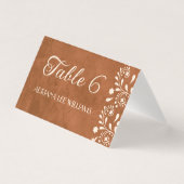 Wedding Talavera Terracotta Place Card (Front)