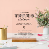 Wedding Temporary Tattoo Station Bar Instruction  (Mariage)