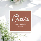 Wedding Terracotta Brown Cheers Servet