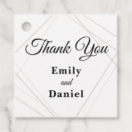 Wedding Thank You Card - Schoon en elegant ontwerp Bedankjes Labels