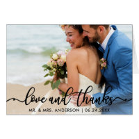 Wedding Thank You | Photo Love and Thanks Fold B