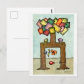"Wedding Tree" Briefkaart (Voorkant / Achterkant)