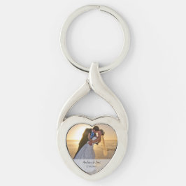 Wedding Twisted Heart Metal Sleutelhanger