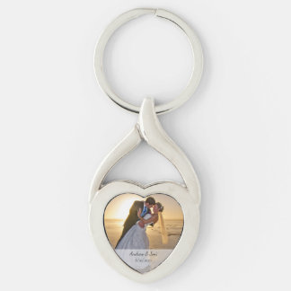 Wedding Twisted Heart Metal Sleutelhanger