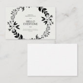 wedding uitnodiging (Voorkant / Achterkant)