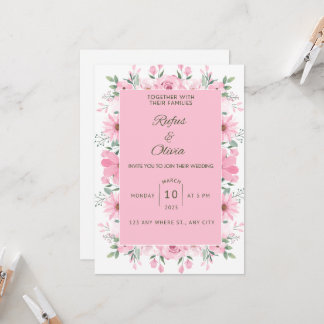 Wedding-uitnodiging. Kaart
