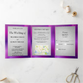 wedding uitnodiging Uitnodiging met drie luiken (Binnen)