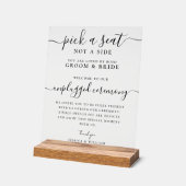 Wedding Unplugged Ceremony Pick a Seat not a Side (Angle)