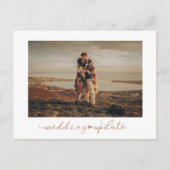 Wedding Update Foto Briefkaart (Voorkant)