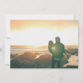 Wedding update verandering datum zwarte buis save the date (Achterkant)